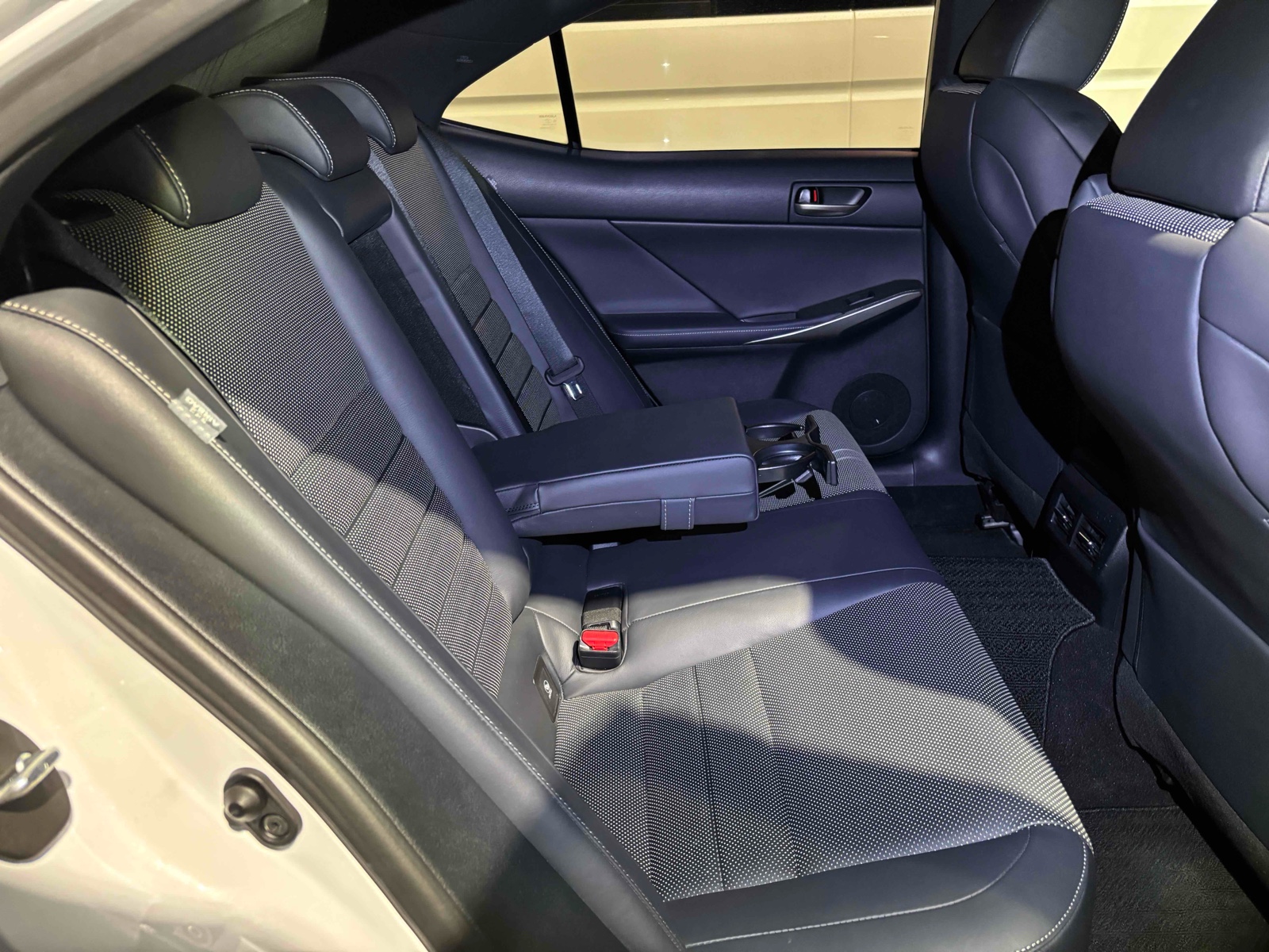 Rear seating and cabin of our IS350