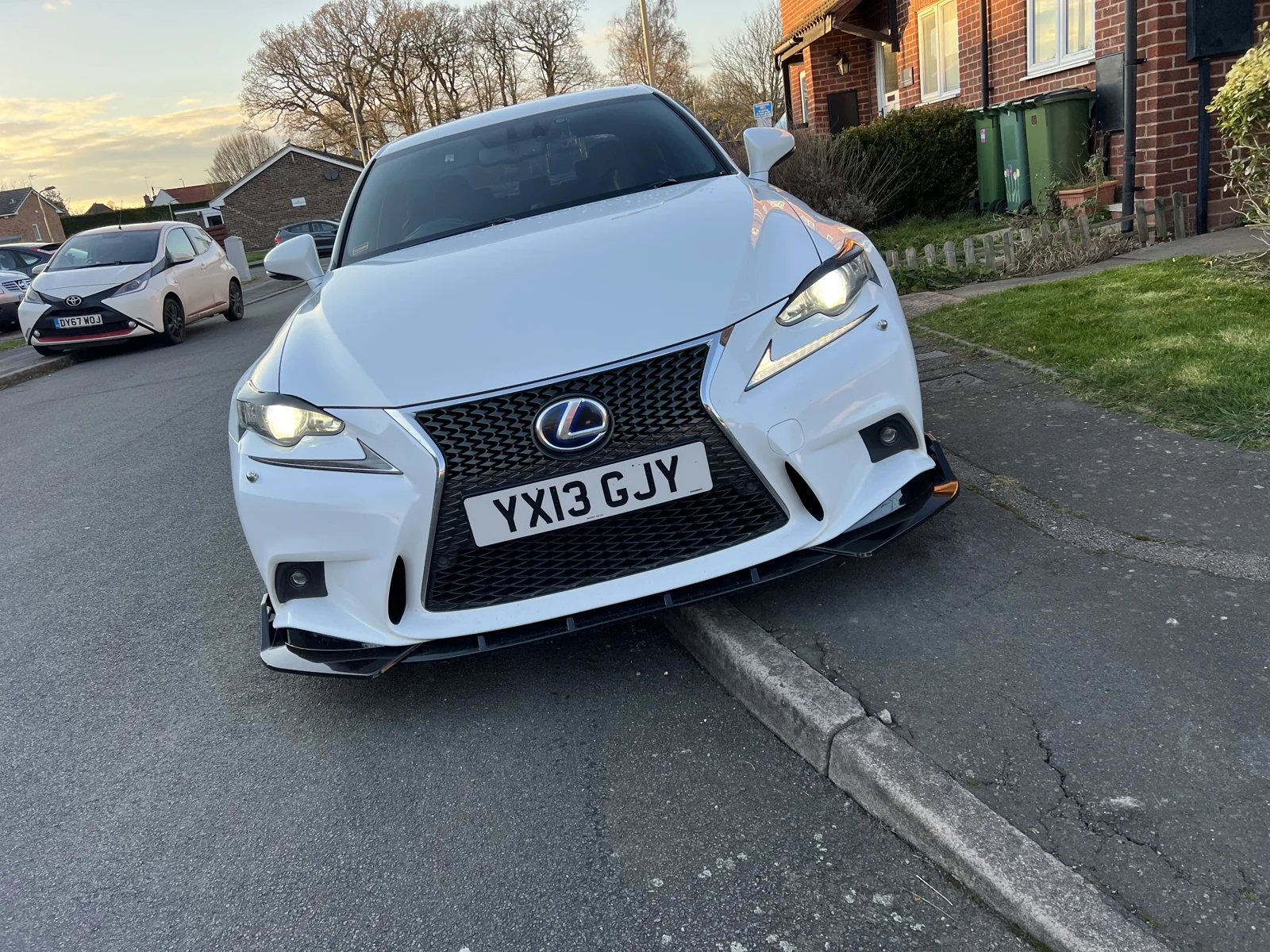 Our family Lexus, photographed during our own car journey
